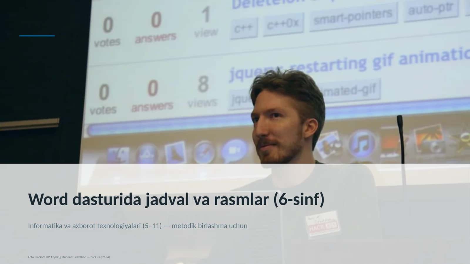 Word dasturida jadval va rasmlar (6-sinf)