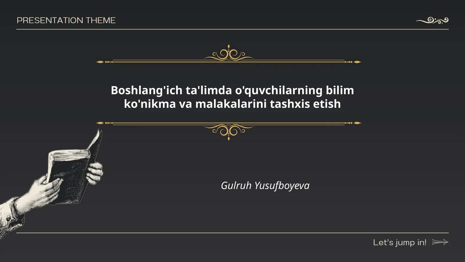 Boshlang'ich ta'limda o'quvchilarning bilim ko'nikma va malakalarini tashxis etish