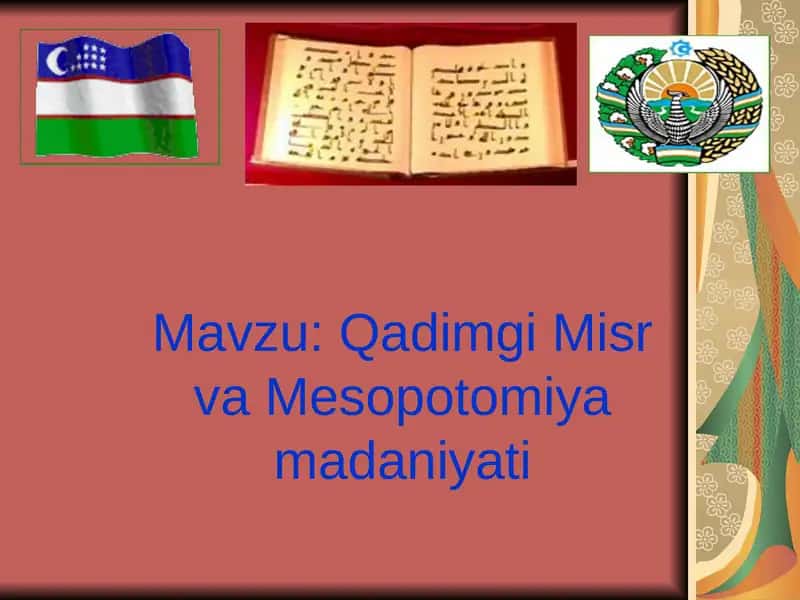 Qadimgi Misr va Mesopotomiya madaniyati