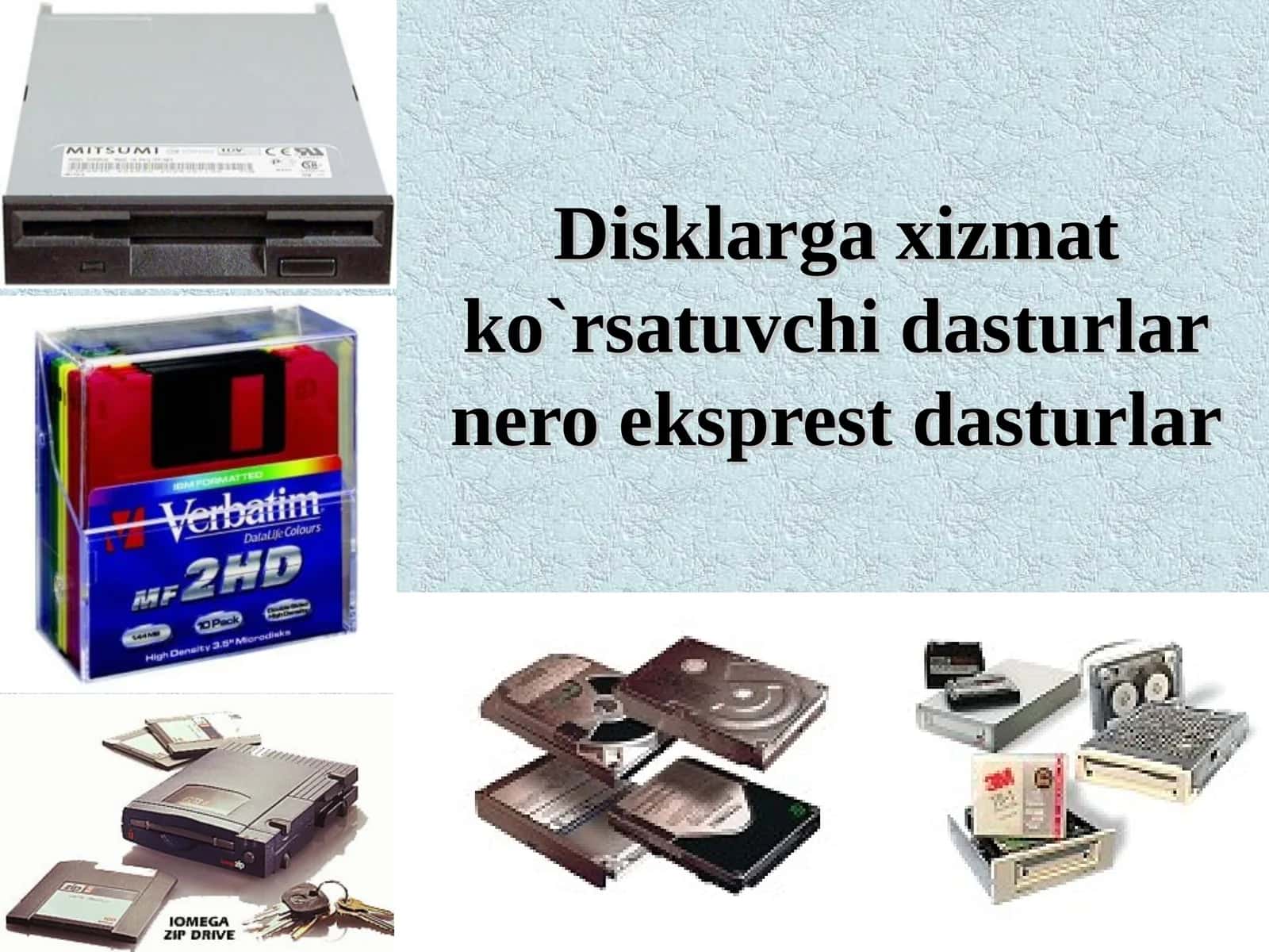 Disklarga xizmat ko`rsatuvchi dasturlar