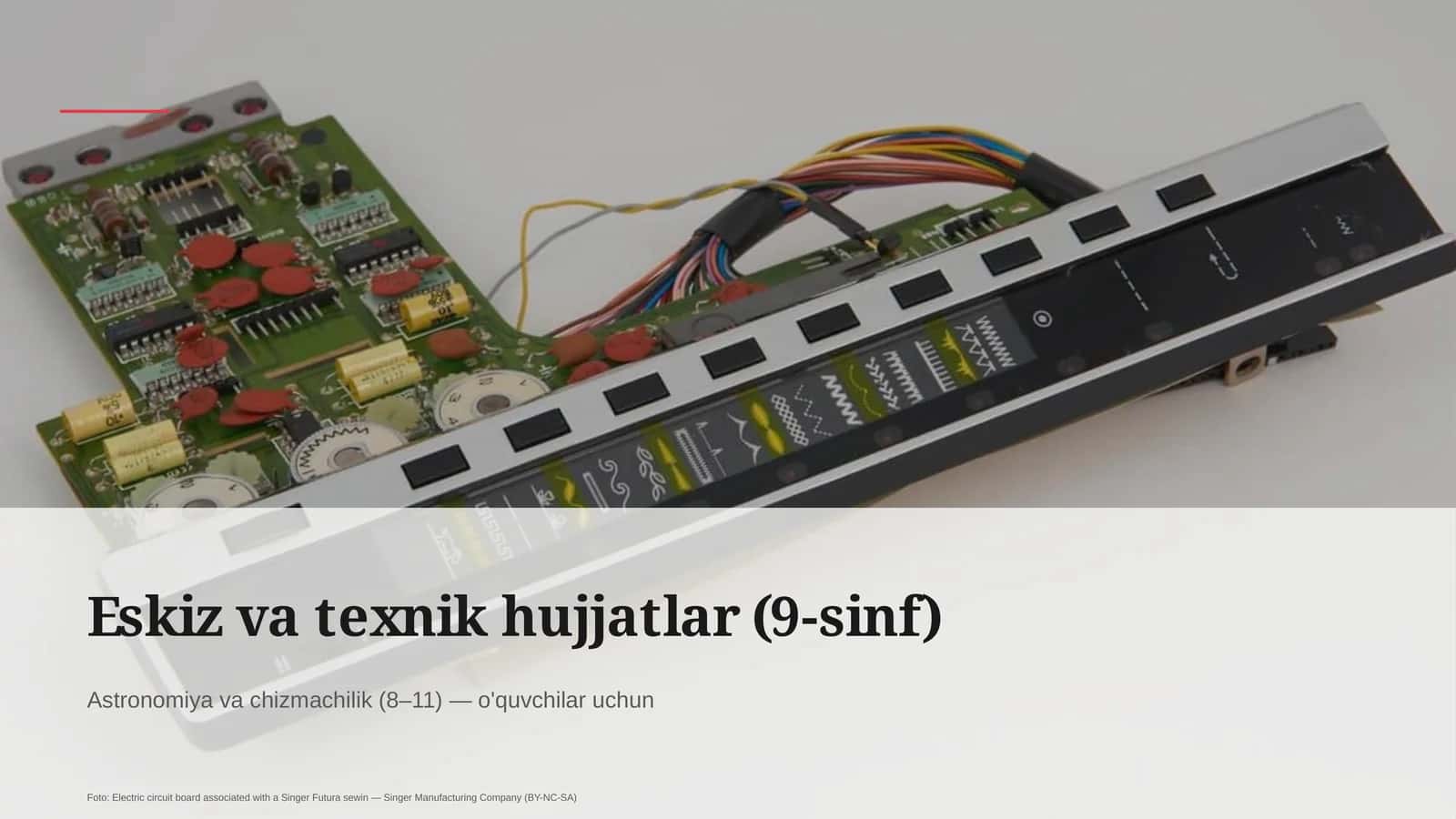 Eskiz va texnik hujjatlar (9-sinf)