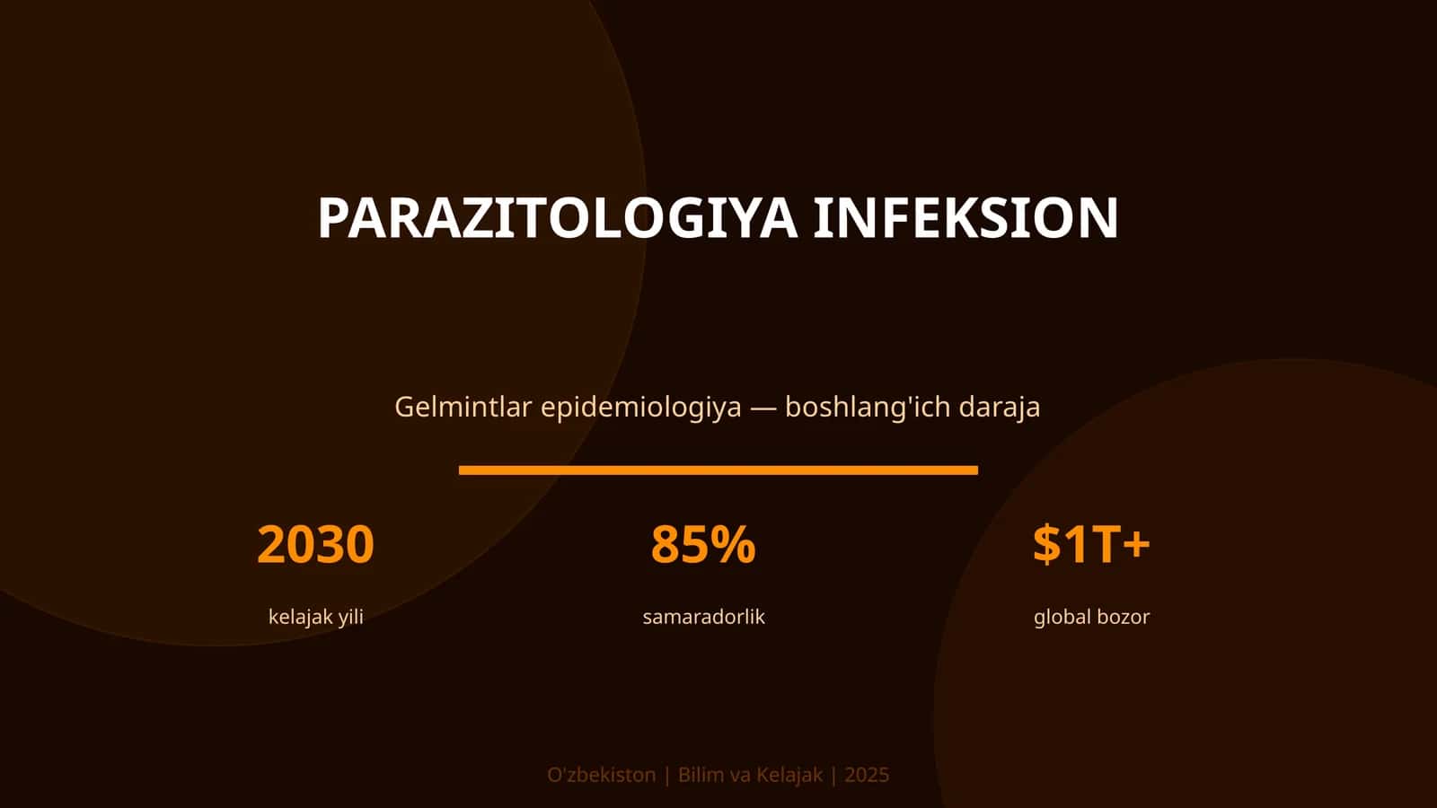 PARAZITOLOGIYA INFEKSION