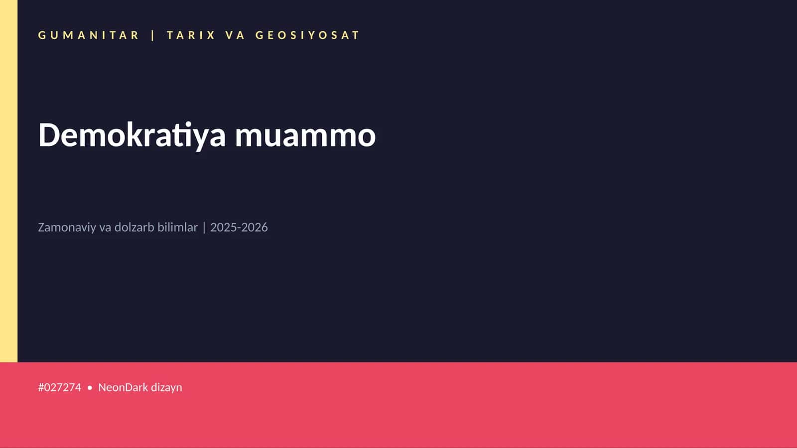 Demokratiya muammo