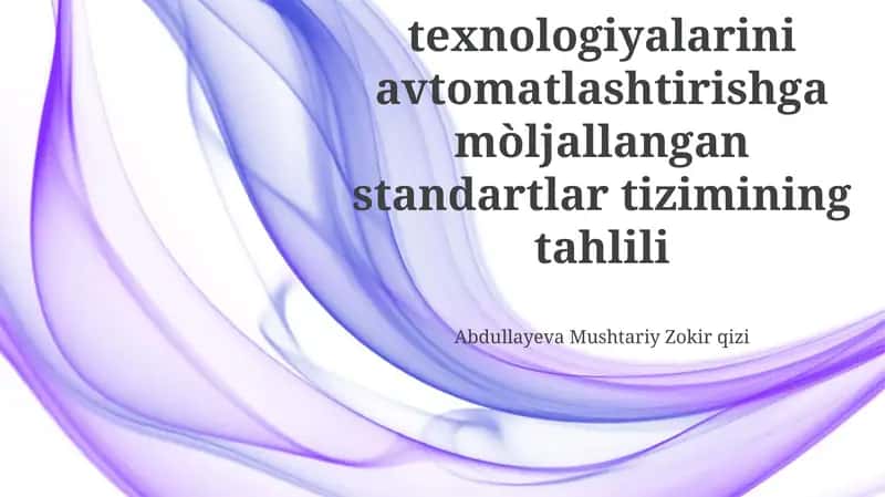 Standartlashtirilgan Kutubxona Texnologiyalarini Avtomatlashtirish Tizimining Tahlili
