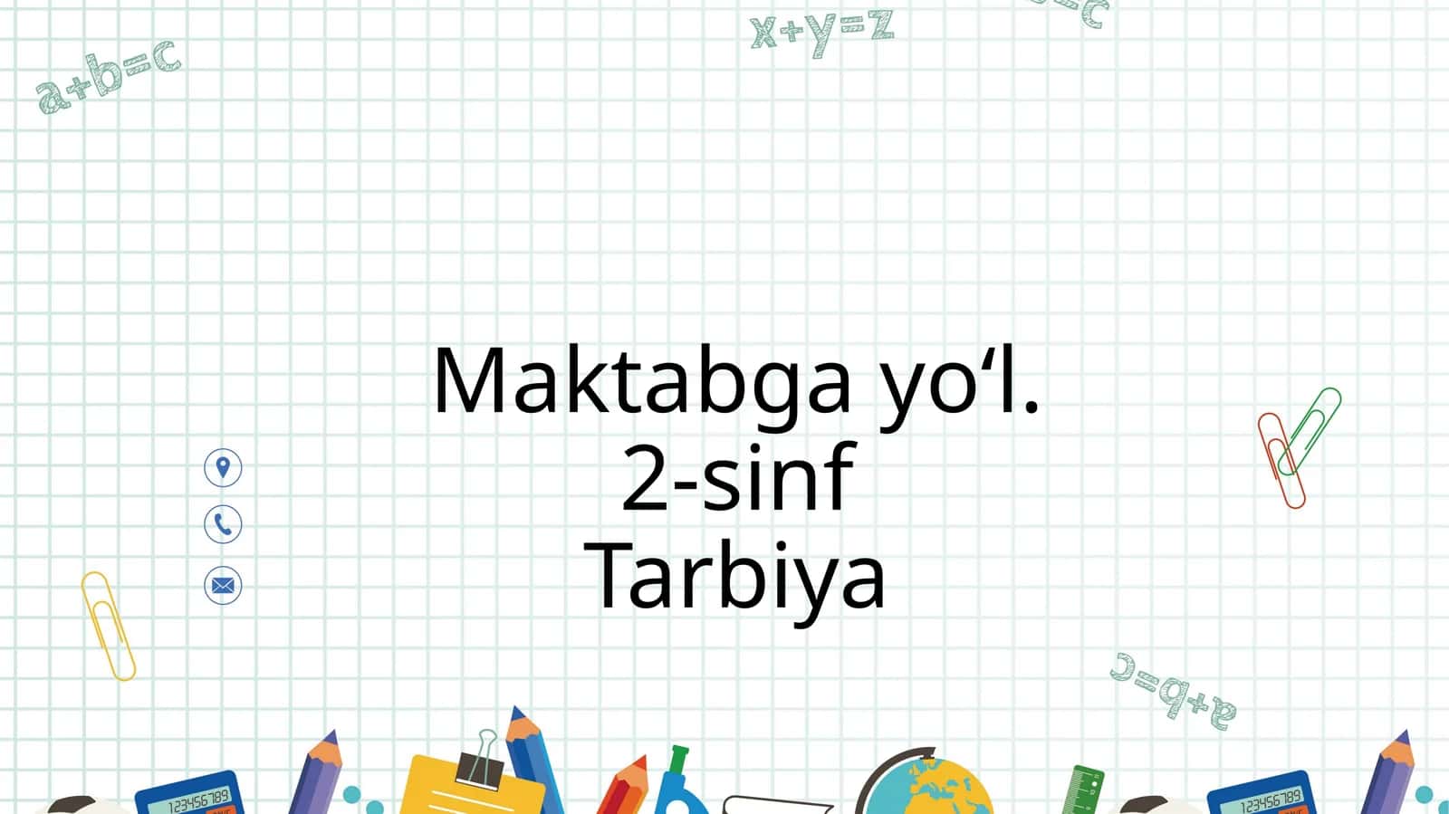 Maktabga yo‘l. 2-sinf Tarbiya