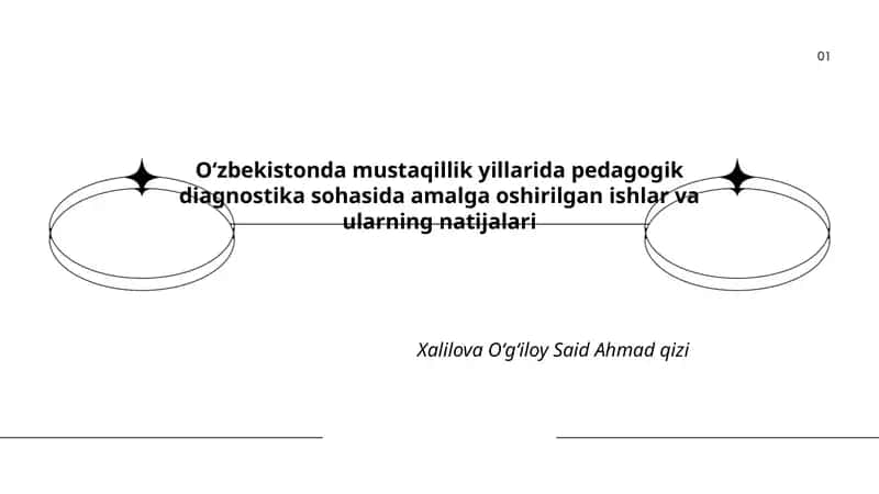 Pedagogik Diagnostika sohasida ishlar va ularning natijalari