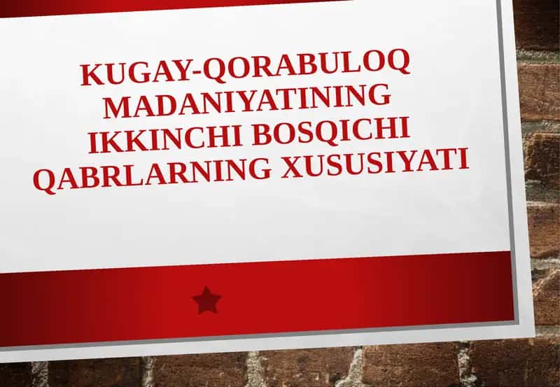 Kugay-qorabuloq madaniyatining ikkinchi bosqichiqabrlarning xususiyati