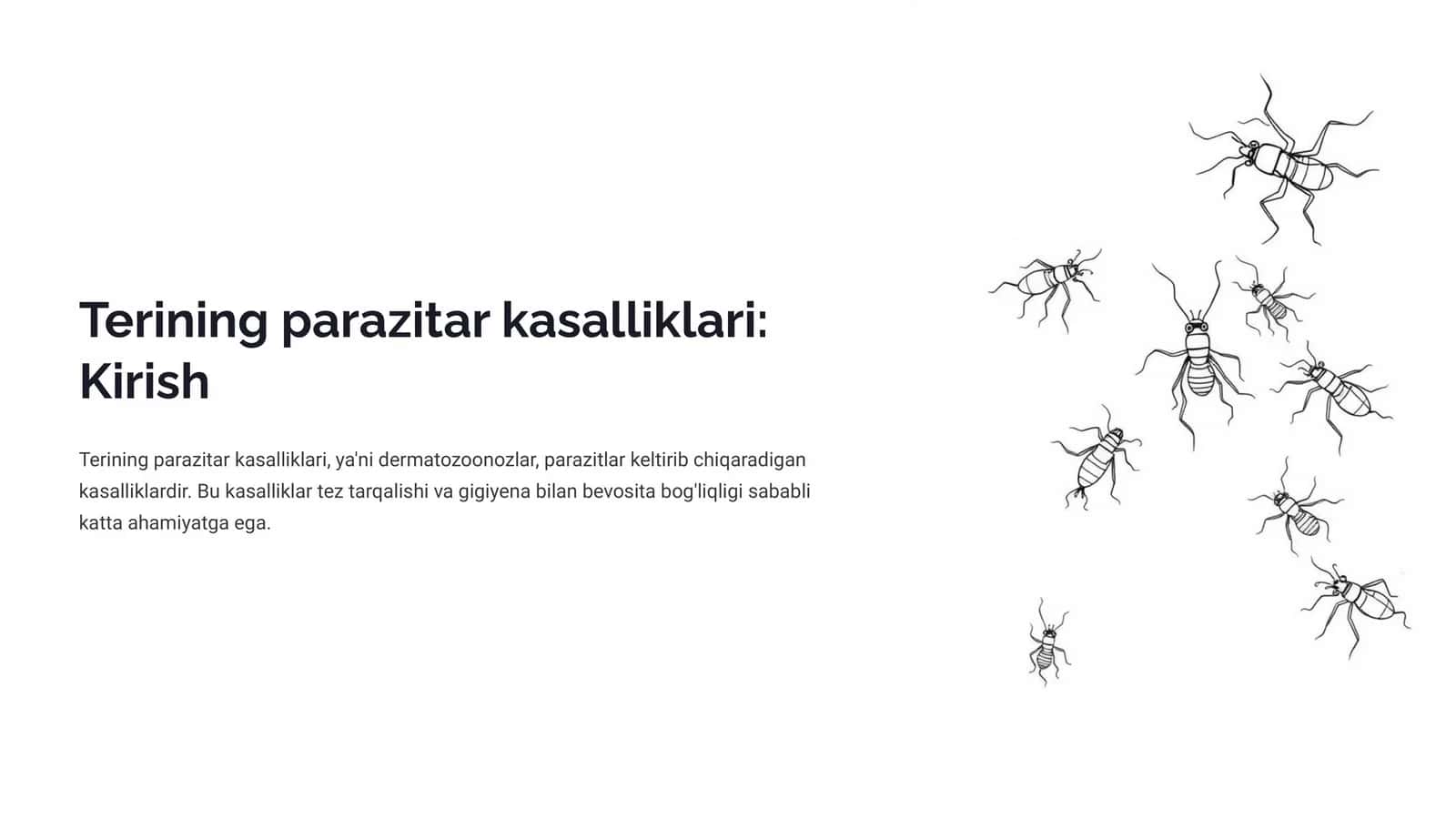 Terining parazitar kasalliklari: Kirish