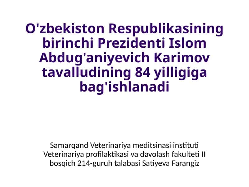 Samarqand Veterinariya meditsinasi instituti