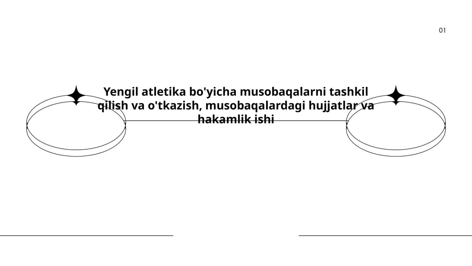 Yengil atletika musobaqalarni tashkil qilish va o'tkazish, musobaqalardagi hujjatlar va hakamlik ishi