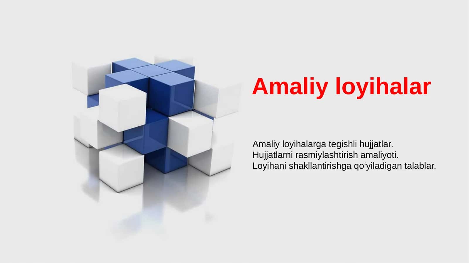 Amaliy loyihalar