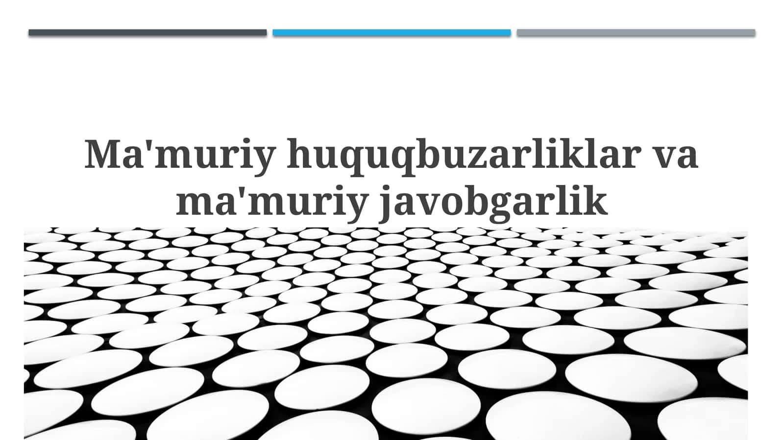 Ma'muriy huquq buzarganlik va ma'muriy javobgarlik