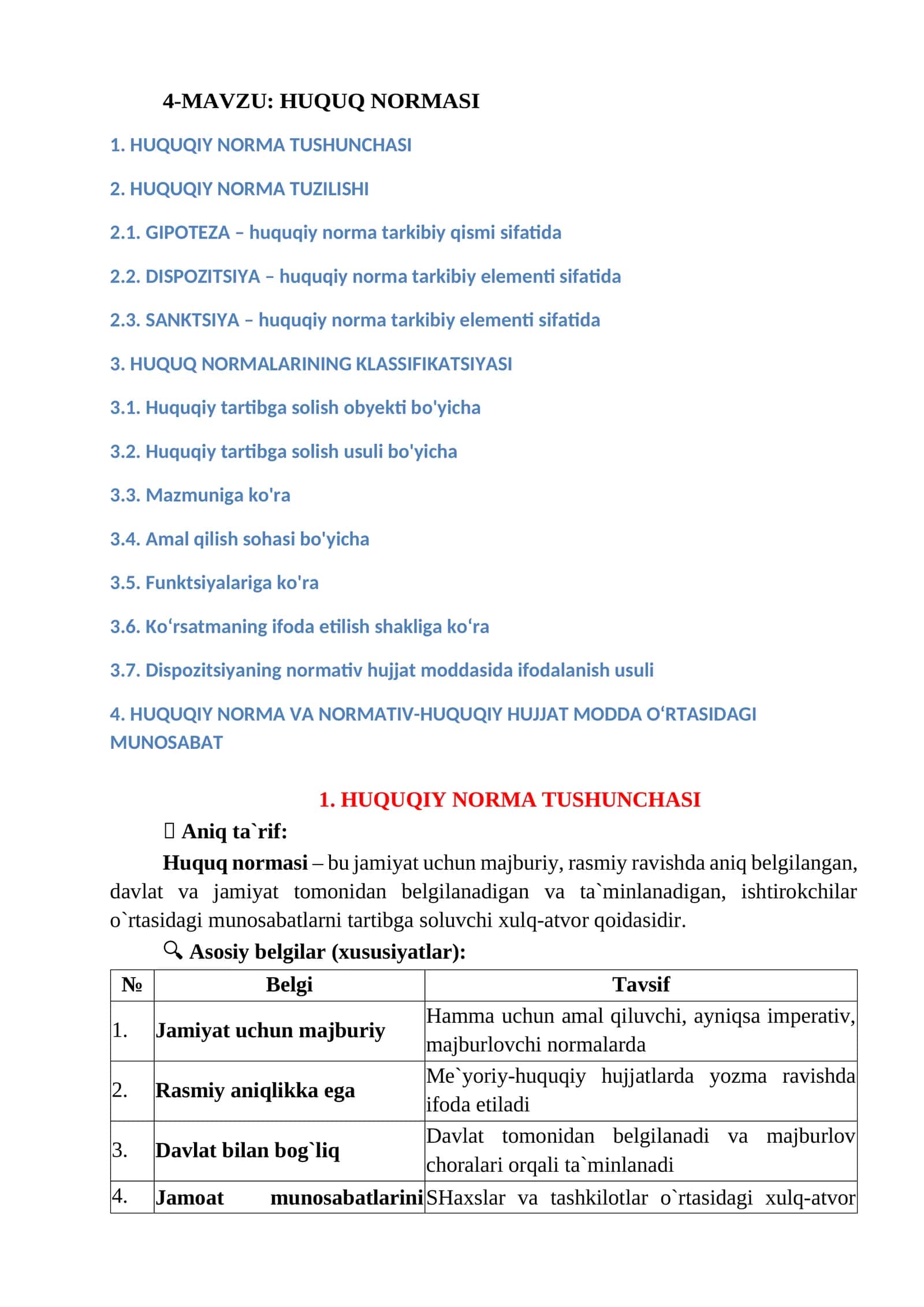 HUQUQ NORMASI