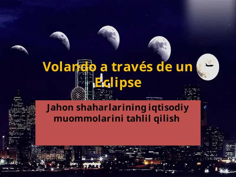 Jahon shaharlarining iqtisodiy muommolarini tahlil qilish