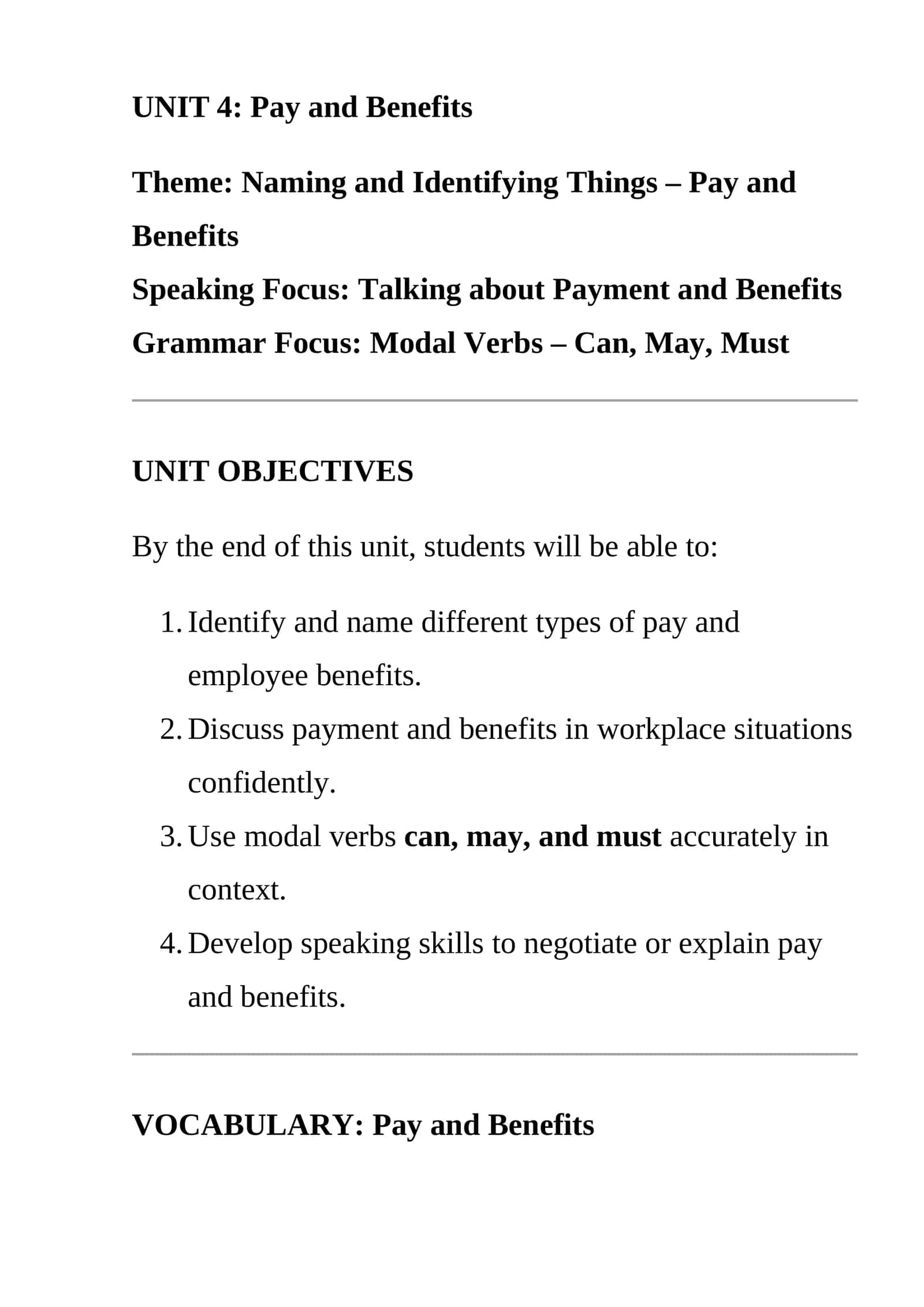 Pay and Benefits