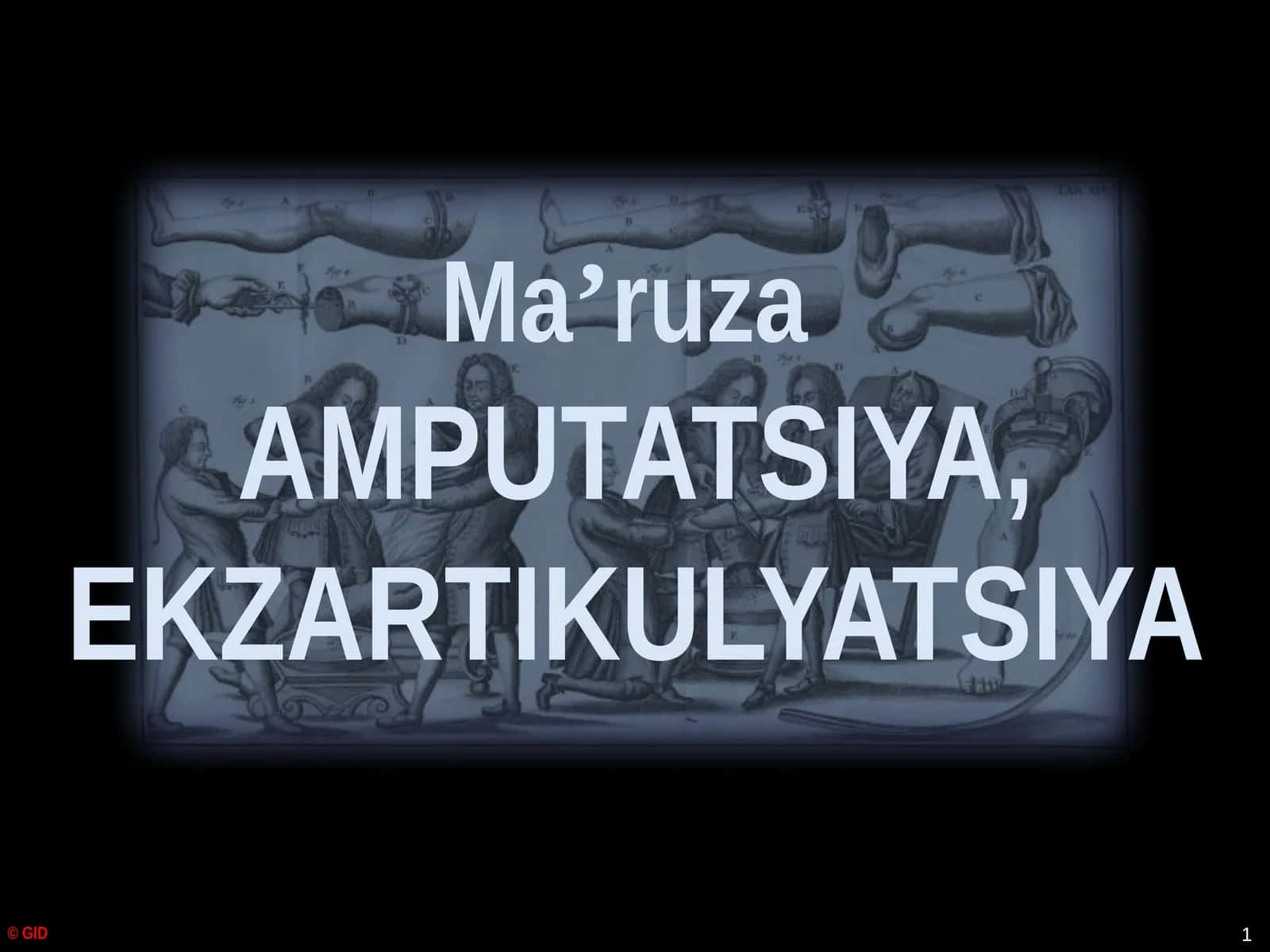AMPUTATSIYA, EKZARTIKULYATSIYA