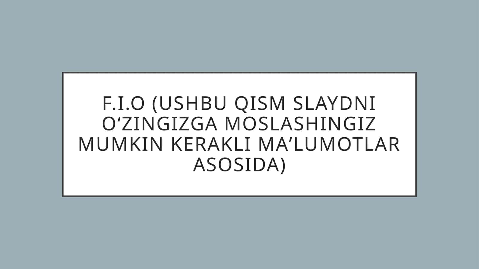 Gelmintozlar:Fan- Yuqumli infekson Kasalliklar