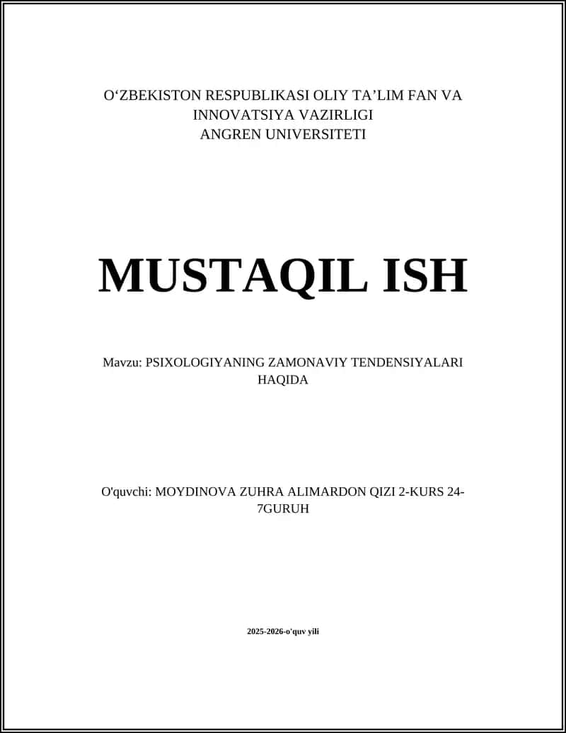 Rahamli psixologiya va onlayn terapiya