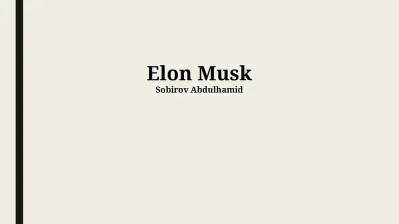 Elon Musk