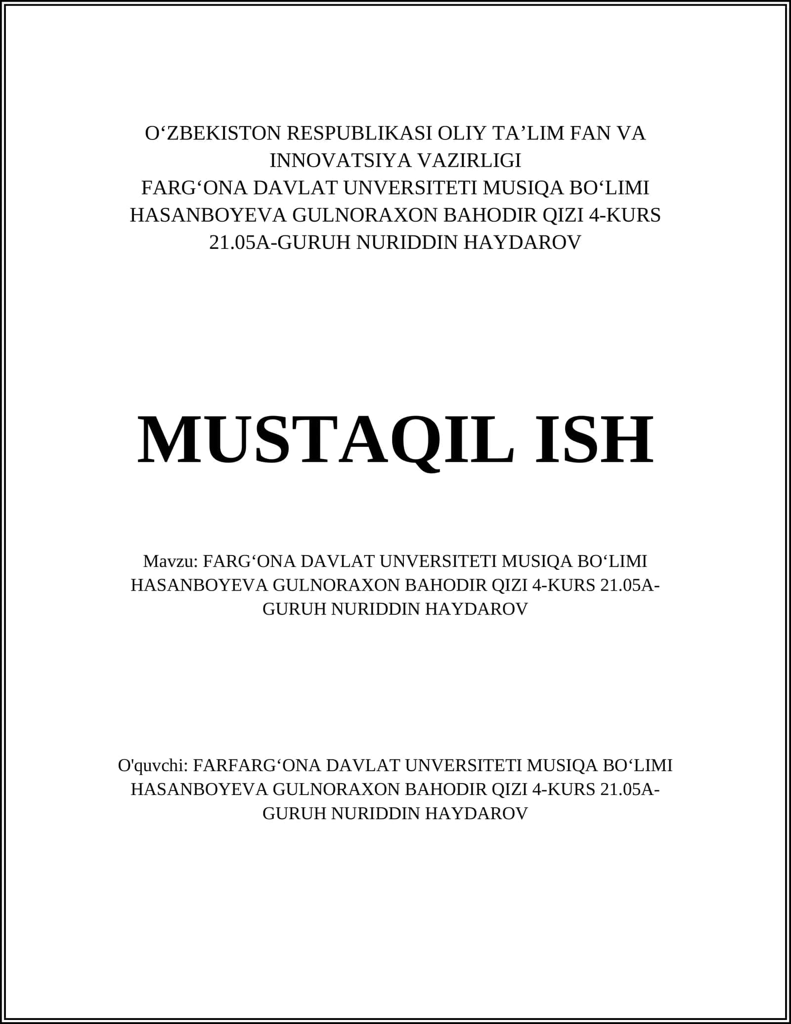 Musiqiy kompozitsiyalarni tahlil qilish