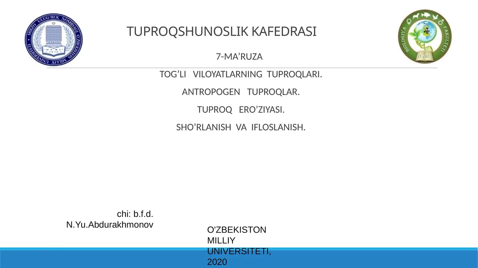 Tog'li viloyatlarınig tuproqlari