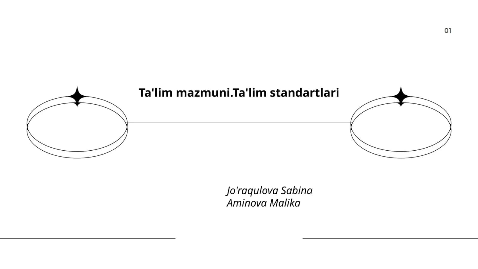 Ta'lim mazmuni.Ta'lim standartlari
