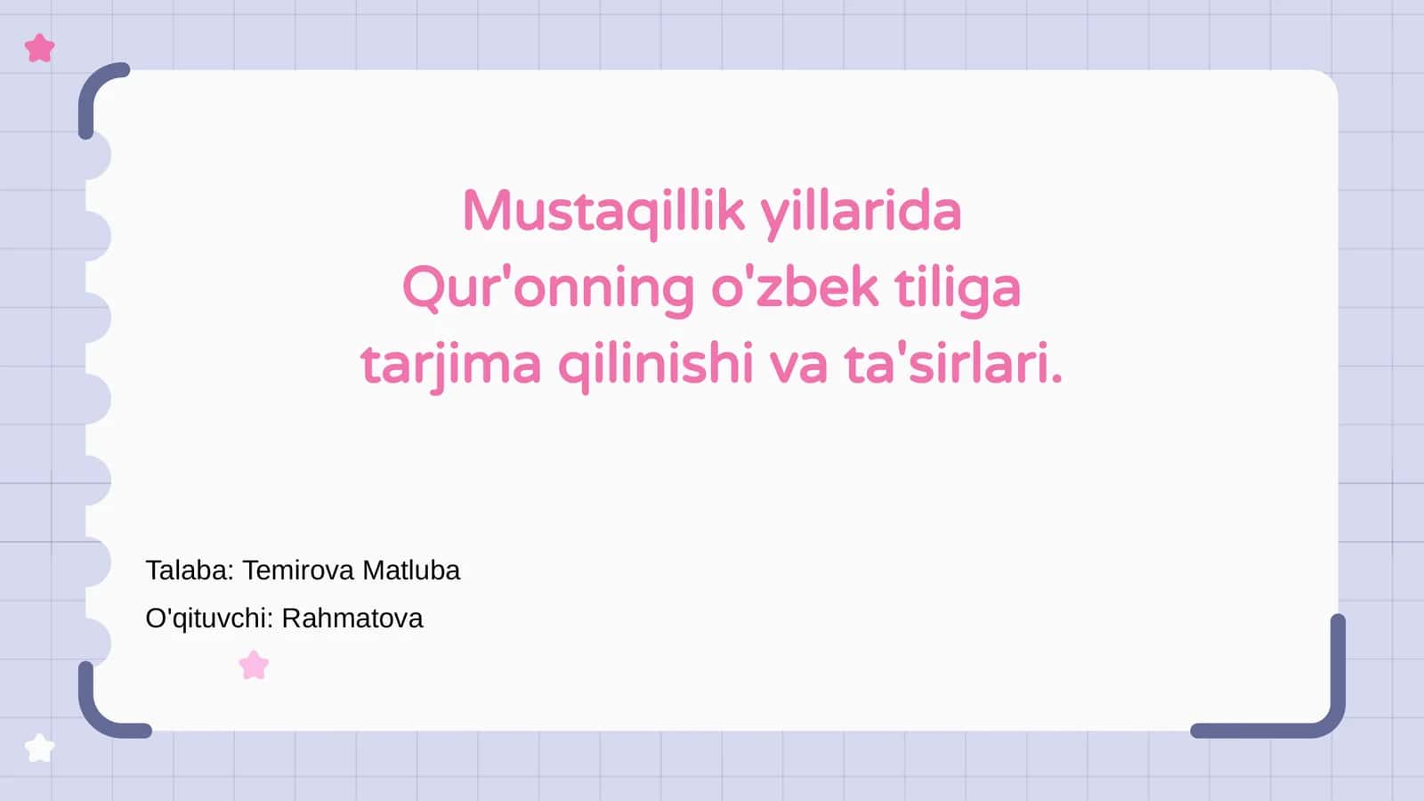 Qur'on tarjimalari