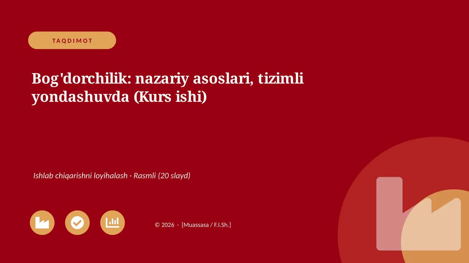Bog'dorchilik: nazariy asoslari, tizimli yondashuvda