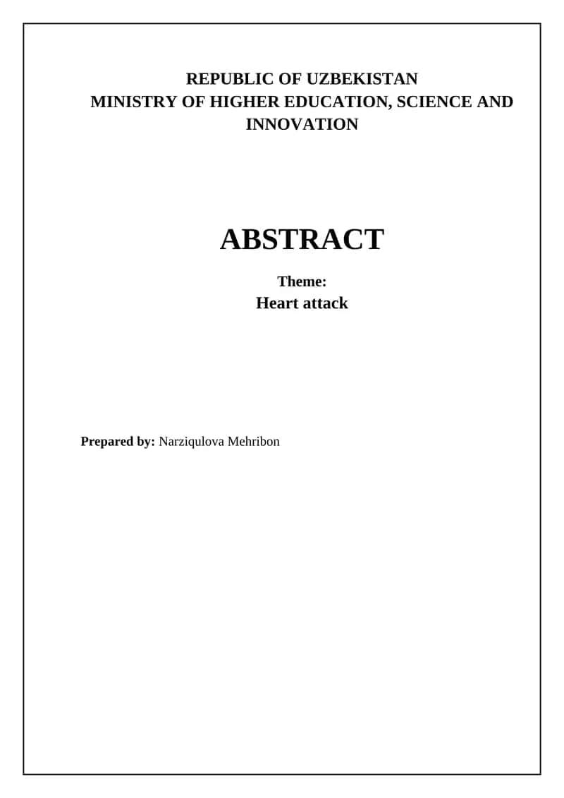 Heart Attack Awareness
