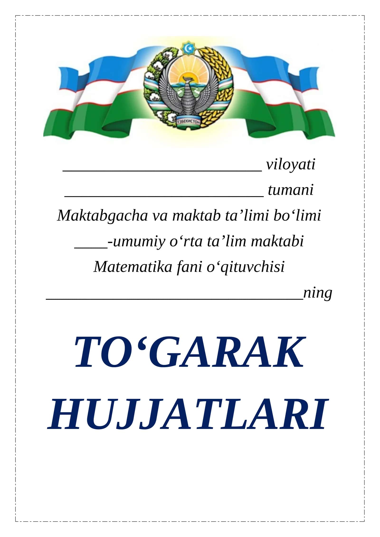 7-sinf fizika 34 soatli to'garak
