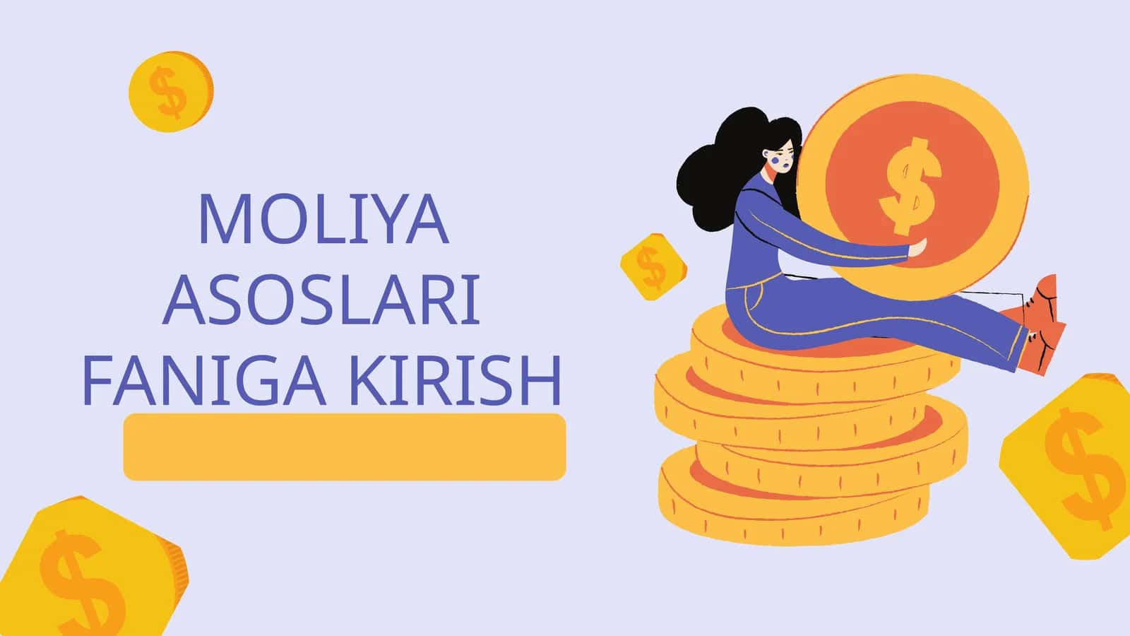Moliya asoslari faniga kirish