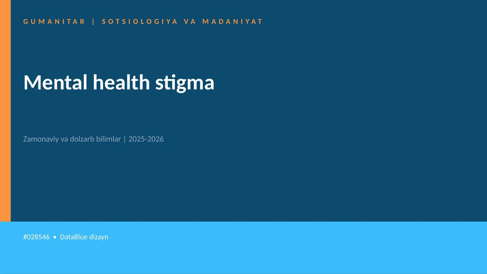 Mental health stigma