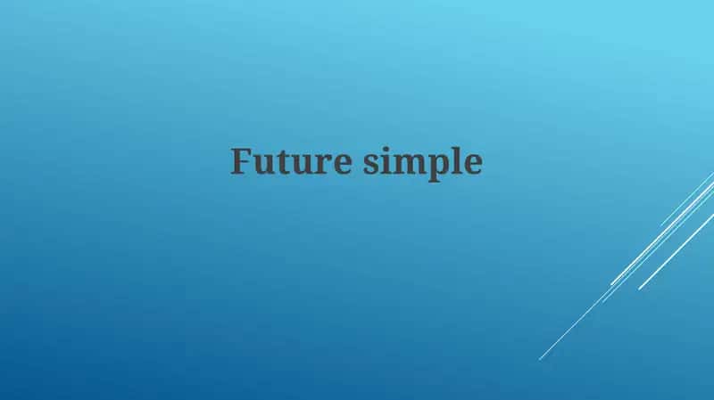 Future simple