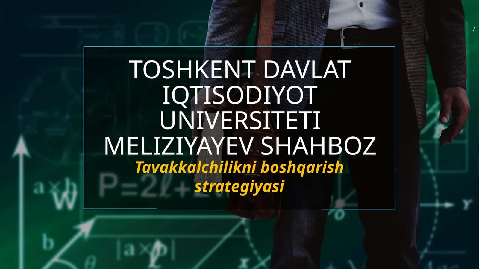 Tavakkalchilikni boshqarish strategiyasi
