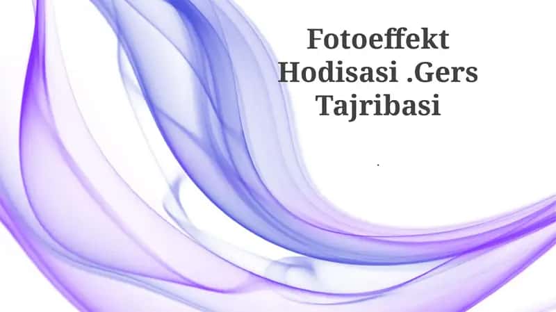 Fotoeffekt Hodisasi