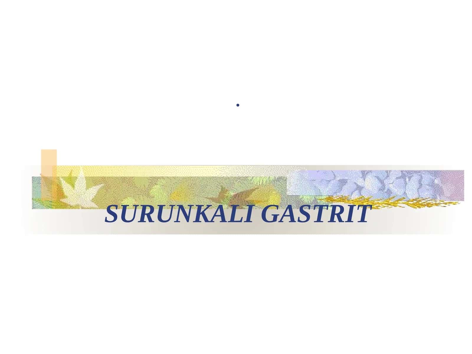 SURUNKALI GASTRIT