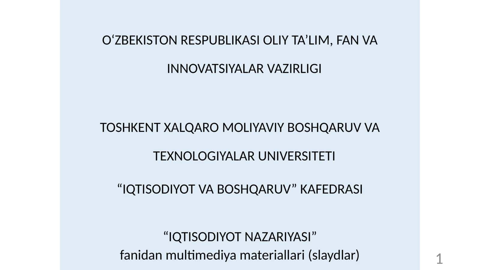 Iqtisodiyotning siklligi