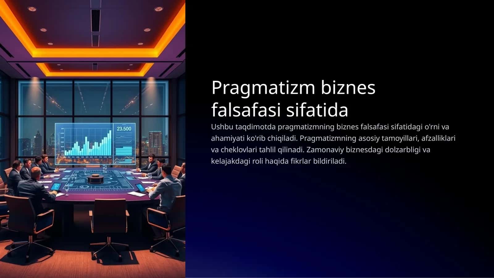 Pragmatizm biznes falsafasi sifatida