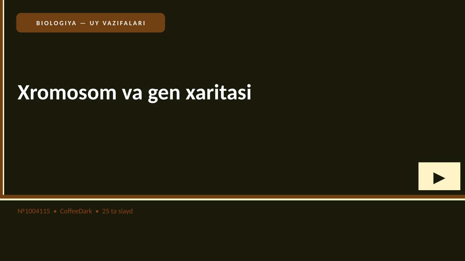 Xromosom va gen xaritasi