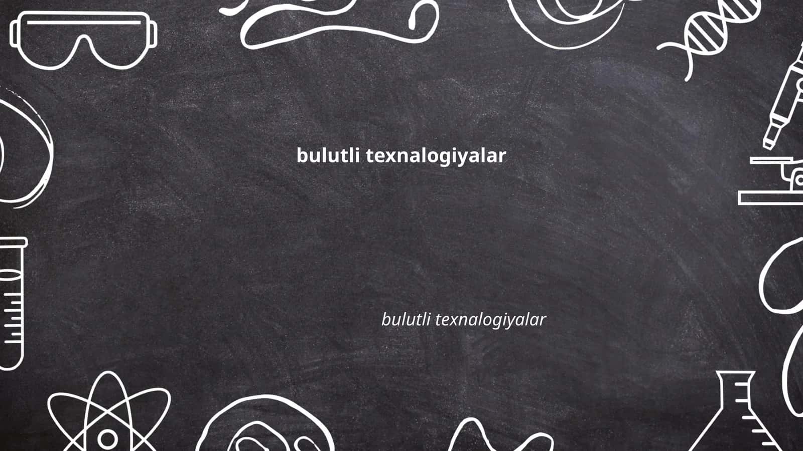 Bulutli hisoblash tizimlari