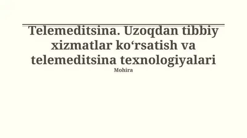 Telemeditsina