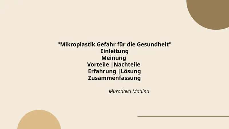 Mikroplastik Gefahr für die Gesundheit