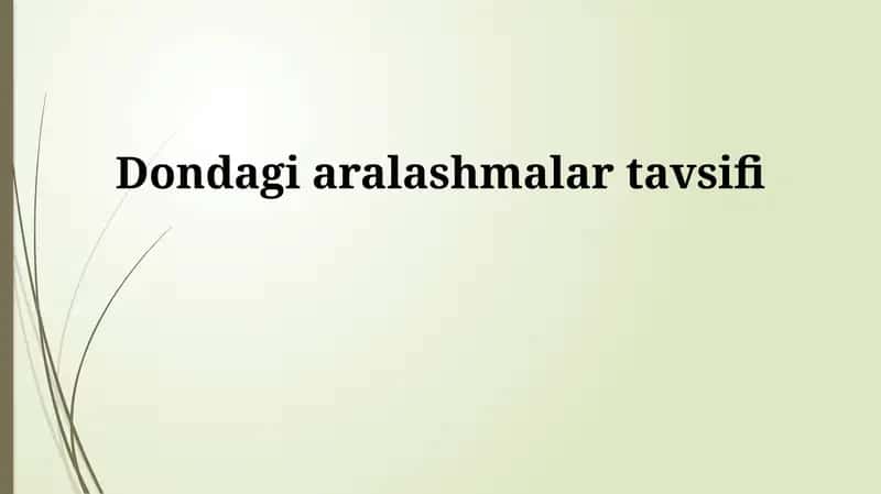 Xamirning ta'rifi