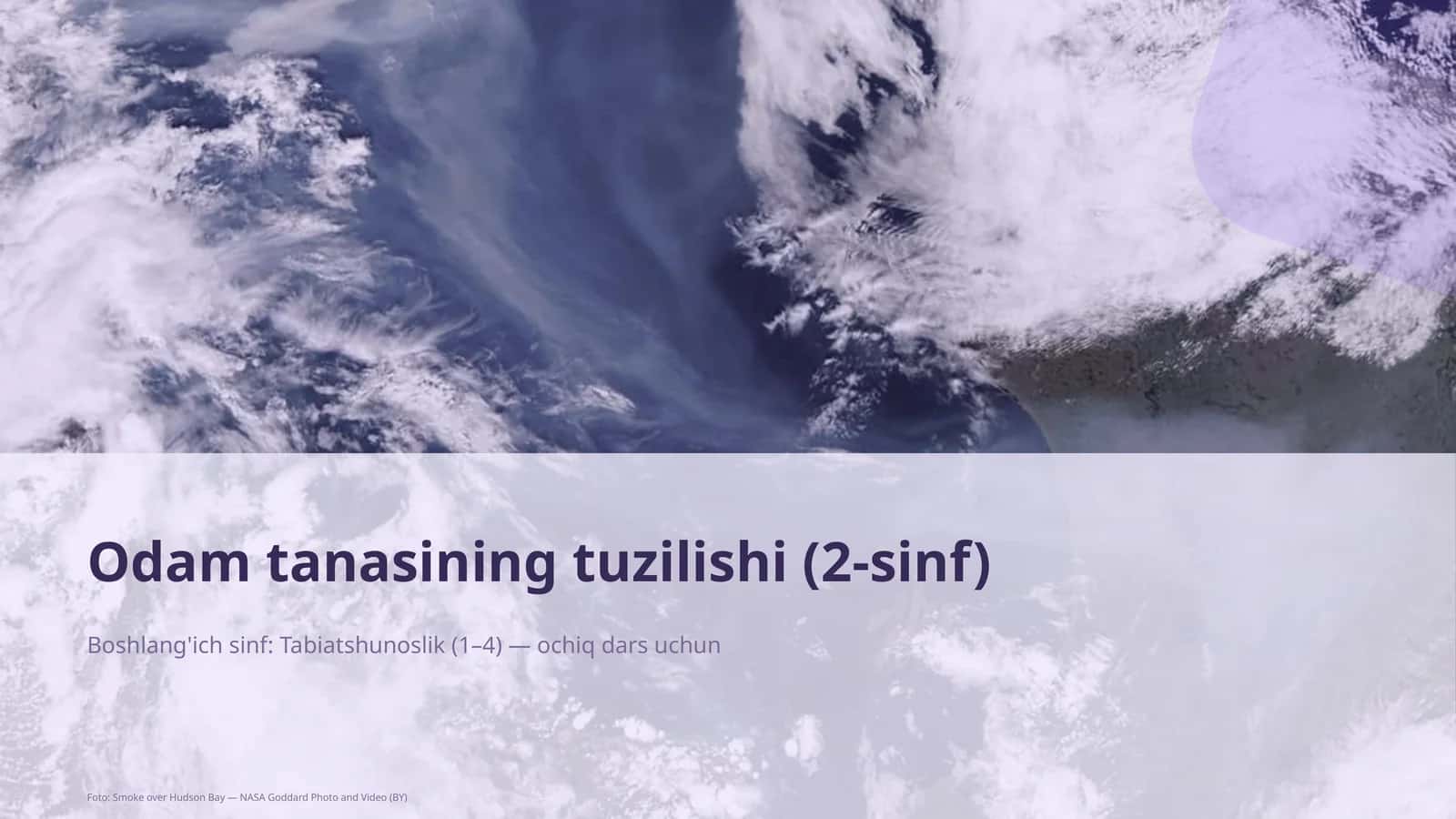 Odam tanasining tuzilishi (2-sinf)