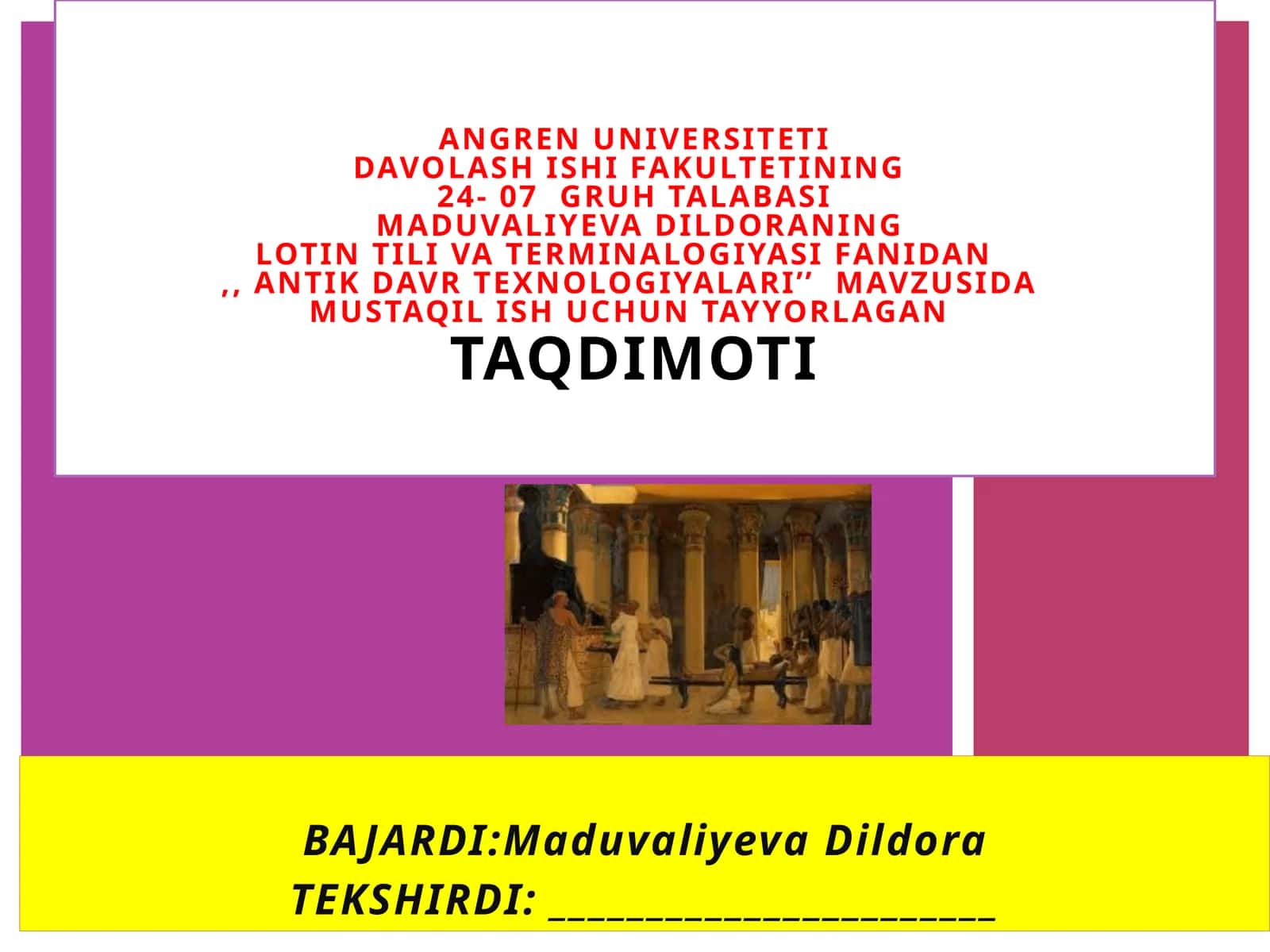 Antik davr texnologiyalari