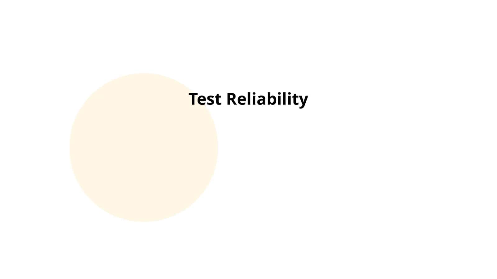 Test Reliability