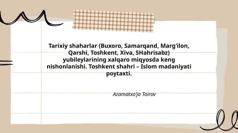 Tarixiy shaharlar yubileylari