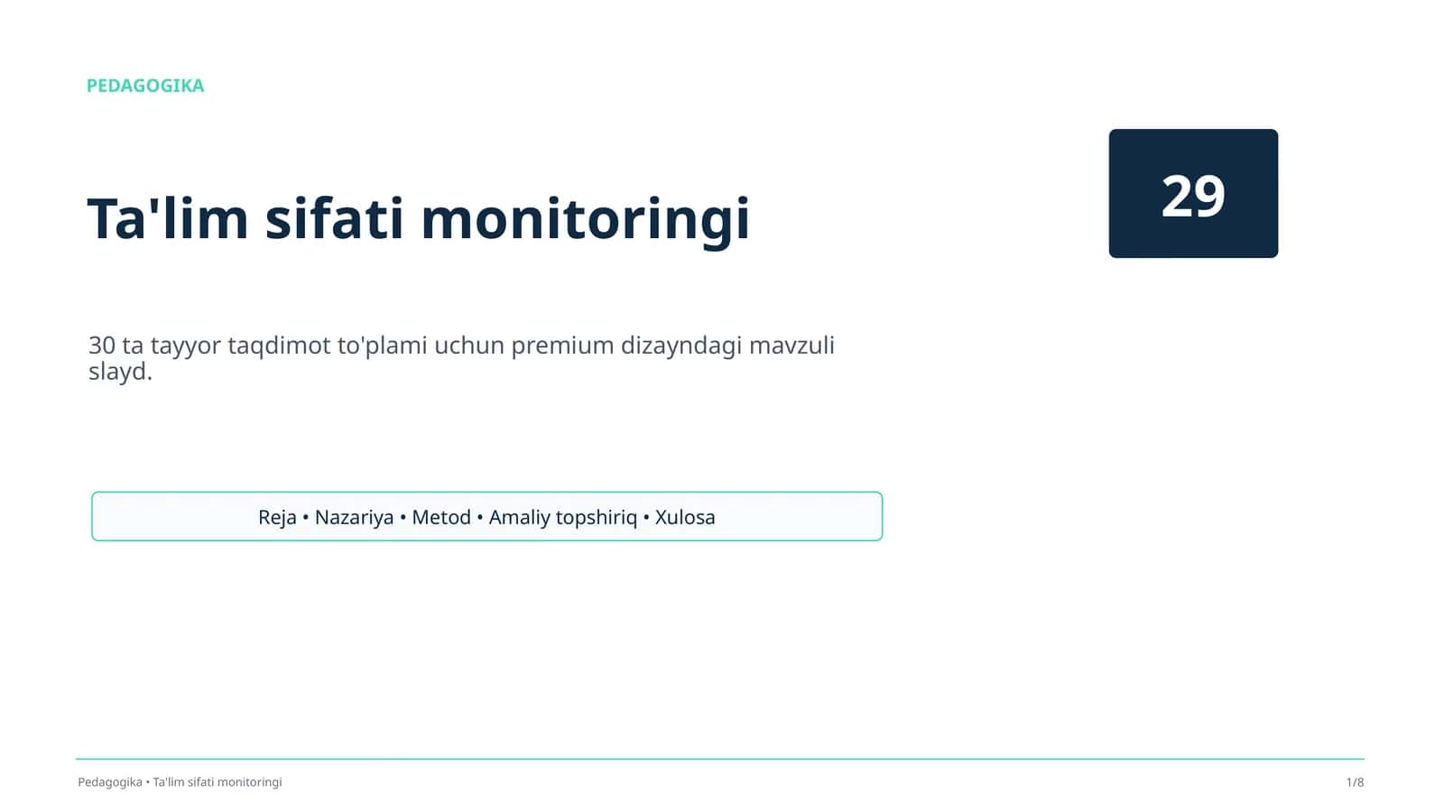 Ta'lim sifati monitoringi