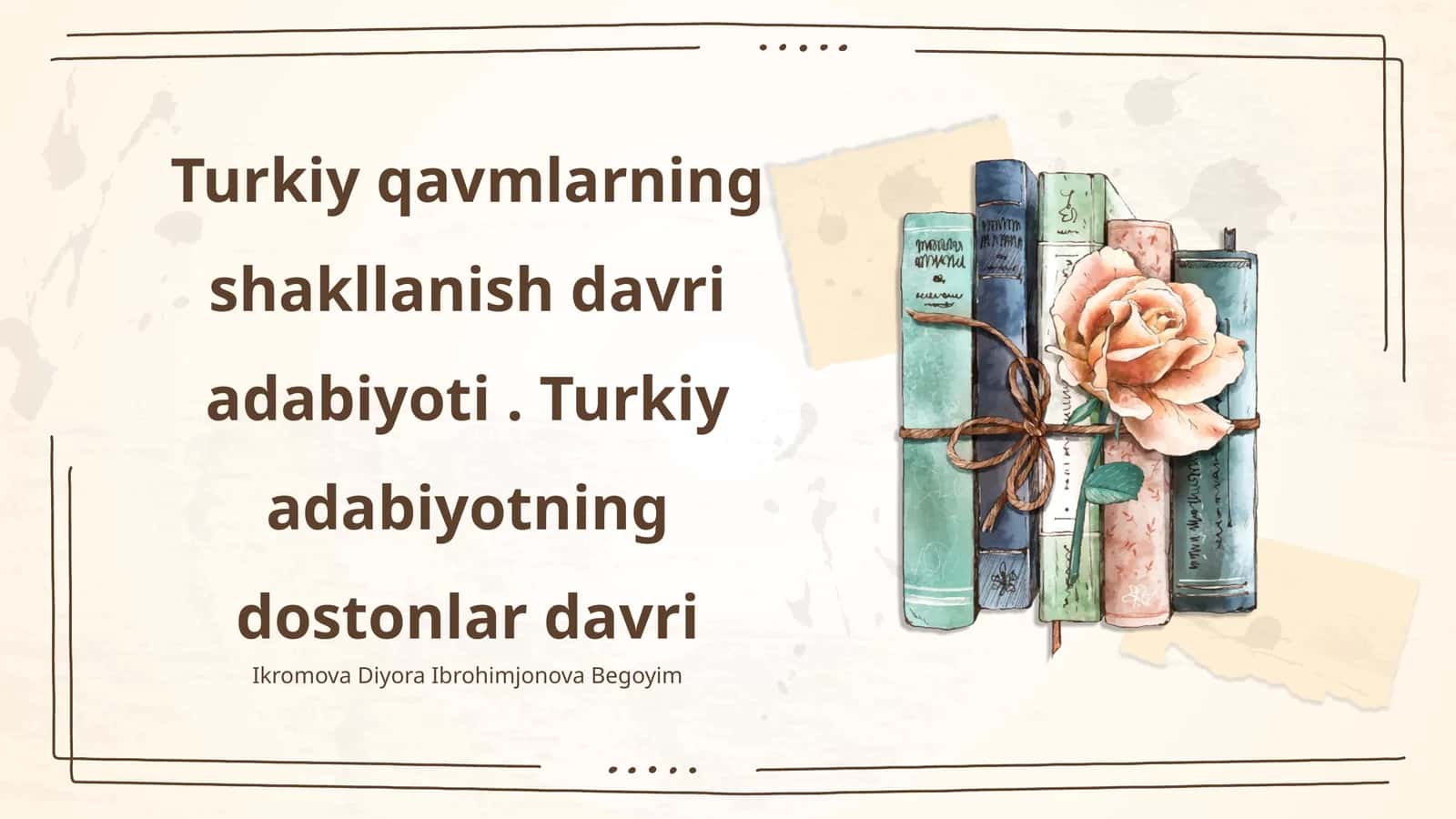 Turkiy qavmlarning shakllanish davri adabiyoti. Turkiy adabiyotning dostonlar davri
