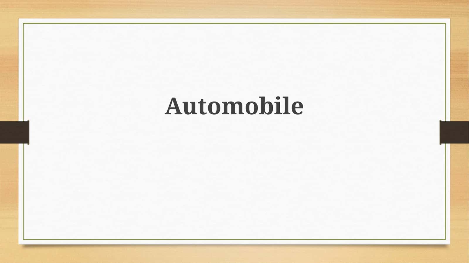 Automobile: A Century of Innovation